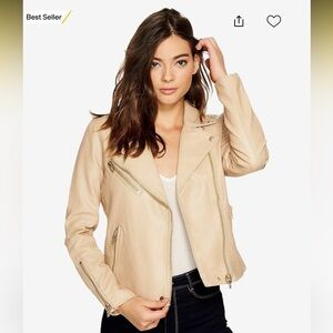 Blank NYC Faux Leather Moto Jacket Size Medium